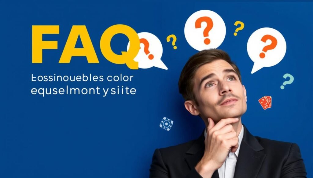 카지노사이트 관련 자주 묻는 질문을 보여주는 이미지